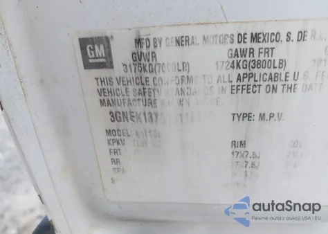 2002 Chevrolet Avalanche 1500 z USA, uszkodzony, nr VIN 3GNEK13T02G112170